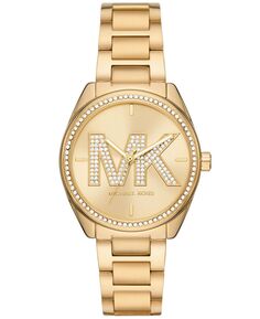 Женские часы Janelle с тремя стрелками из нержавеющей стали золотистого цвета, 36 мм Michael Kors, золотой