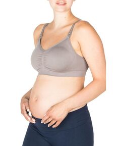 Jade - Бесшовный бюстгальтер для беременных и кормящих мам Modern Eternity Maternity, серый