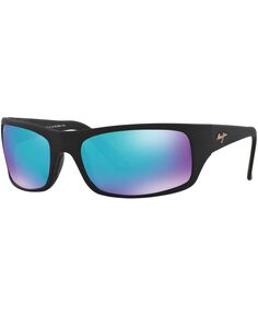 Поляризованные солнцезащитные очки Peahi, коллекция 202 Blue Hawaii Maui Jim