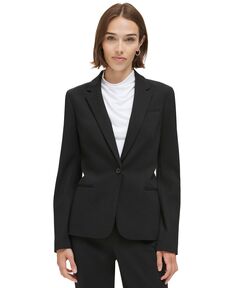 Женский пиджак на одной пуговице Calvin Klein, черный
