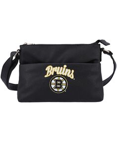 Женская сумка через плечо с логотипом Boston Bruins FOCO, черный