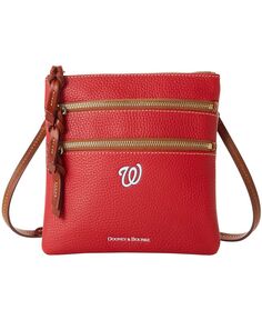 Женская сумка через плечо Washington Nationals с галькой и тройной молнией Dooney &amp; Bourke