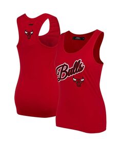 Женская майка Red Chicago Bulls с надписью Pro Standard, красный