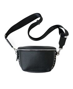 Женская сумка через плечо из полиуретана с заклепками Club Rochelier, черный