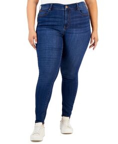 Модные джинсы супер-скинни Dawson со средней посадкой и бесконечной эластичностью больших размеров Celebrity Pink
