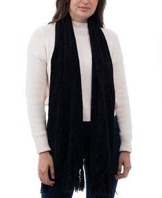 Женский шарф из синели с бахромой Style &amp; Co, черный