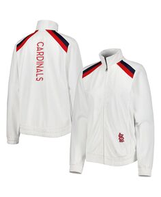 Женская белая спортивная куртка с молнией во всю длину St. Louis Cardinals Red Flag G-III 4Her by Carl Banks, белый
