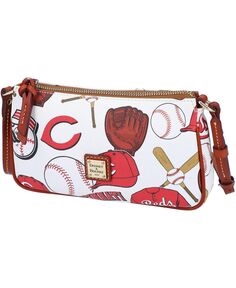 Женская сумка через плечо Cincinnati Reds Gameday Lexi с небольшим футляром для монет Dooney &amp; Bourke