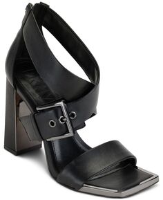 Женские классические сандалии Revelyn с перекрещенными ремешками на щиколотке DKNY, черный