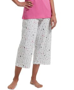 Женские трикотажные пижамные брюки-капри с принтом Sleepwell, изготовленные с использованием технологии регулирования температуры Hue