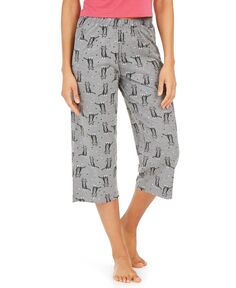 Женские трикотажные пижамные брюки-капри с принтом Sleepwell, изготовленные с использованием технологии регулирования температуры Hue