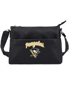 Женская сумка через плечо с логотипом Pittsburgh Penguins FOCO, черный