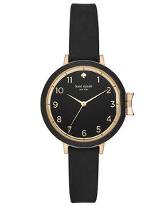 Женские часы Park Row, черный силиконовый ремешок, 34 мм kate spade new york, черный