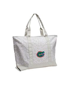 Женская сумка-тоут с леопардовым узором Florida Gators Logo Brands, белый