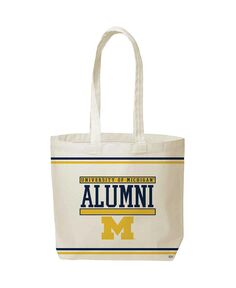 Женская большая сумка-тоут Michigan Wolverines Alumni Daily Grind Indigo Falls, белый