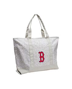 Женская сумка-тоут с леопардовым узором Boston Red Sox Logo Brands, белый