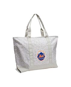 Женская сумка-тоут с леопардовым узором New York Mets Logo Brands, белый