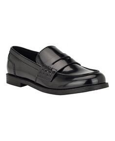 Женские повседневные лоферы без шнуровки с круглым носком Farrel Calvin Klein, черный