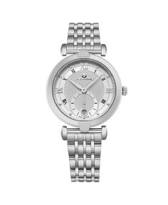 Женские часы Olympias, серебристая нержавеющая сталь, серебристый циферблат, круглые часы 35 мм Alexander