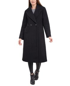Женское двубортное пальто из букле BCBGeneration, черный