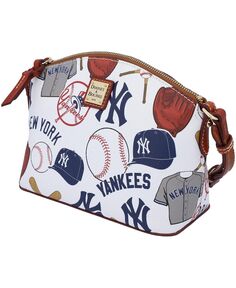 Женская сумка через плечо Suki New York Yankees Gameday со средним ремешком Dooney &amp; Bourke, белый