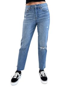 Узкие прямые джинсы до щиколотки с высокой посадкой для юниоров Rewash