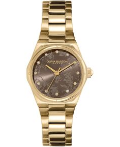Женские спортивные часы Luxe Hexa Mini золотистого цвета с браслетом из нержавеющей стали, 28 мм Olivia Burton, золотой