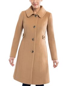 Женское пальто с клубным воротником Anne Klein