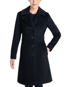 Женское однобортное пальто Anne Klein, черный