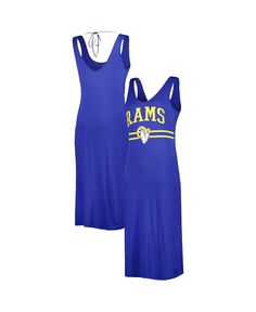 Женское тренировочное платье макси с v-образным вырезом Royal Los Angeles Rams G-III 4Her by Carl Banks
