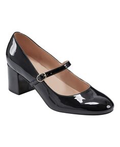 Женские туфли-лодочки Мэри-Джейн на блочном каблуке с круглым носком Cariann Bandolino, черный