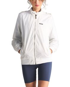 Женская классическая гоночная куртка Iconic (облегающего кроя) Members Only, белый