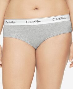 Современное хлопковое хипстерское нижнее белье больших размеров с логотипом QF5118 Calvin Klein, серый