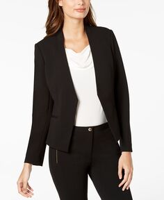 Асимметричный пиджак с открытым передом, стандартный и миниатюрный размеры Calvin Klein, черный