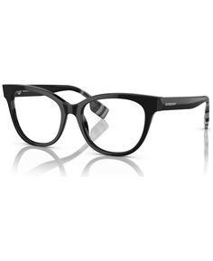 Женские очки кошачий глаз с низкой перемычкой, BE2375F 53 Burberry, черный