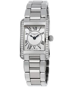 Женские швейцарские часы Carree Diamond (2/5 карата t.w.) из нержавеющей стали с браслетом, 23x21 мм Frederique Constant
