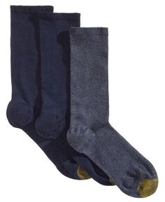 Набор из 3 женских носков плоской вязки без переплета Gold Toe