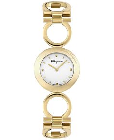 Женские швейцарские часы Gancino с золотым ионным браслетом, 28 мм Salvatore Ferragamo