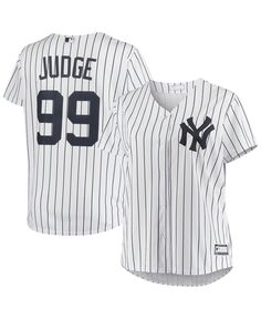 Женская белая футболка больших размеров с Аароном Джаджем Нью-Йорк Янкиз, реплика игрока Profile