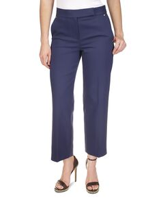 Женские прямые брюки с карманами и клапанами, обычных и миниатюрных размеров Michael Kors, синий