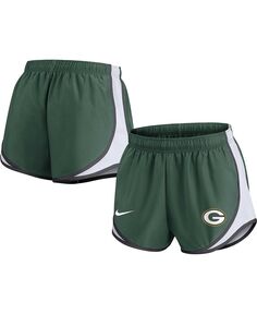 Женские зеленые шорты Green Bay Packers Tempo Nike, зеленый