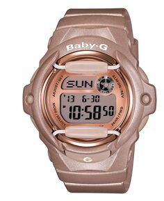 Женские цифровые часы с бежевым полимерным ремешком, 43x46 мм BG169G-4 G-Shock
