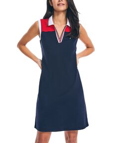 Женское платье-поло с цветными блоками Nautica