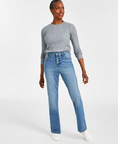 Женские джинсы Bootcut с высокой посадкой Style &amp; Co