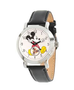 Женские серебряные винтажные часы из сплава Disney с Микки Маусом ewatchfactory, черный