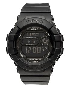 Часы, женские цифровые, черный полимерный ремешок, 42x46 мм BGD140-1A G-Shock