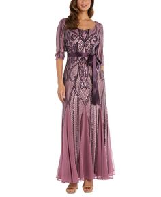 Женское длинное расклешенное платье с пайетками R &amp; M Richards