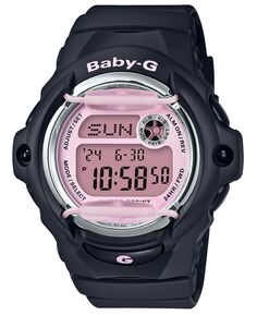 Женские цифровые часы с черным полимерным ремешком, 42,6 мм G-Shock, черный