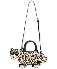 Средняя сумка-портфель Ikons Wildlife KARL LAGERFELD PARIS, коричневый