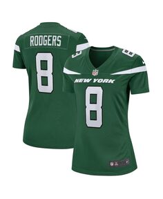 Женская игровая майка Aaron Rodgers Gotham Green New York Jets Nike, зеленый